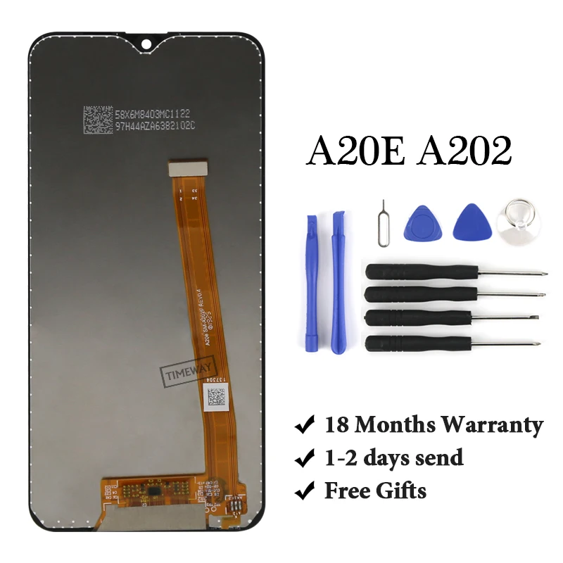 For Samsung A20E A202 A202F A202DS Display Touch Screen Digitizer Assembly For SAM A202 A202F/DSssembly Replacement Part