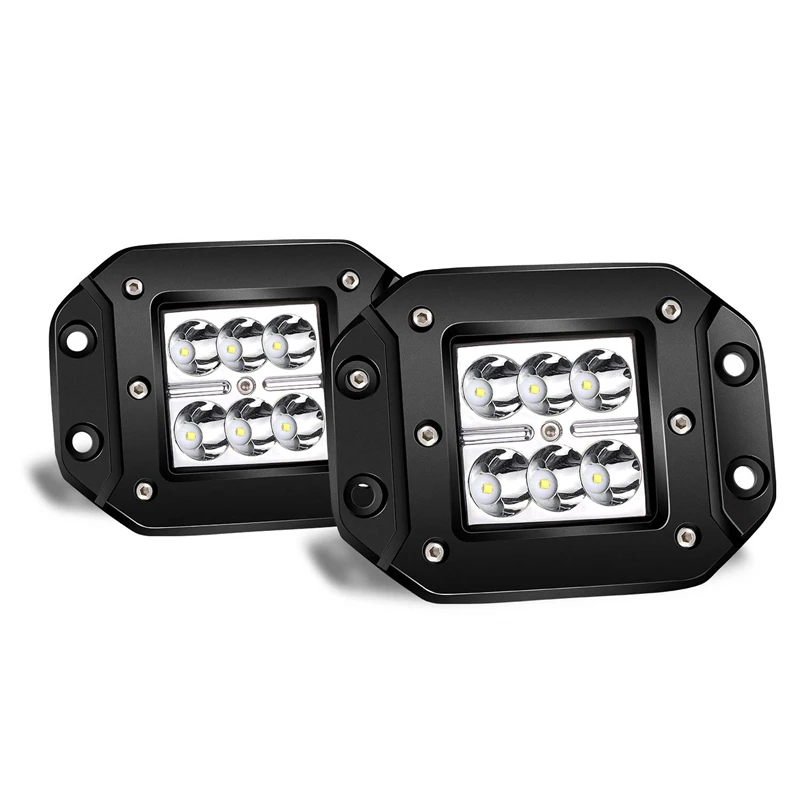 

2PCS Spot Flush Pods Led Work Light Driving Lights Led Light Bar Off Road Led Lights Flush Mount for Truck Tacoma Bumper Li