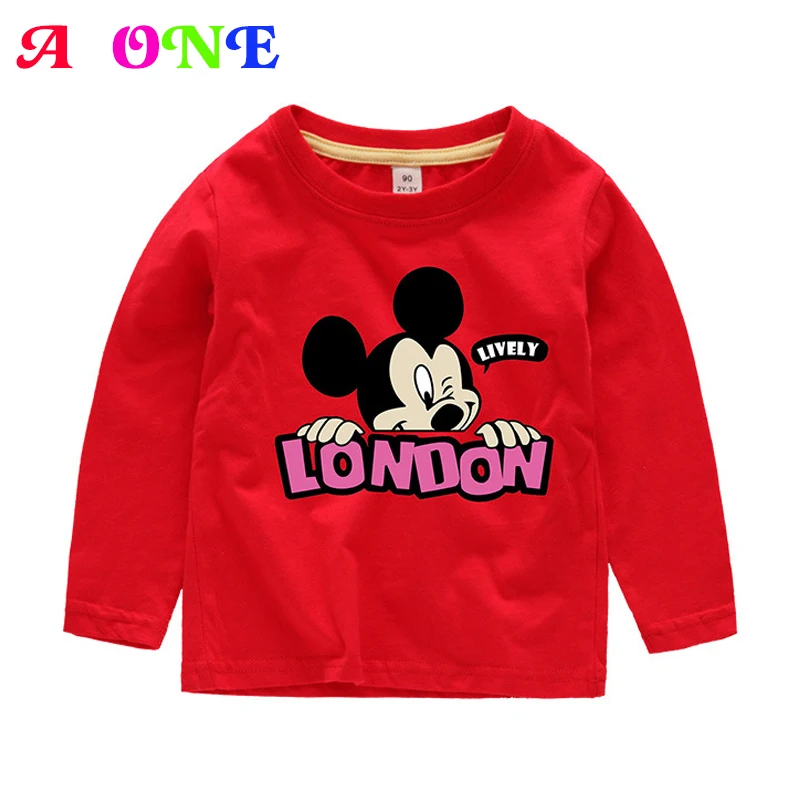 Весенне-осенние Топы для малышей модная футболка мальчиков Повседневная детей