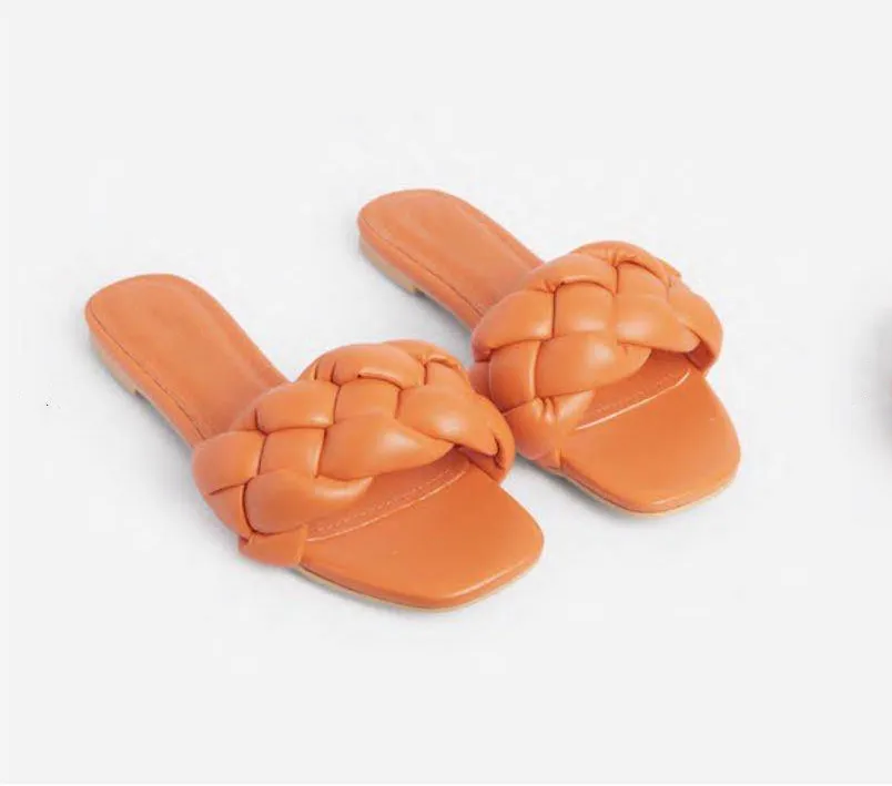

Slippers Women Sandals Weave Slides Sandal Ladies Outdoor Beach Shoes Woman Home Slippers Female Flip Flops 2021 Fashion Flats