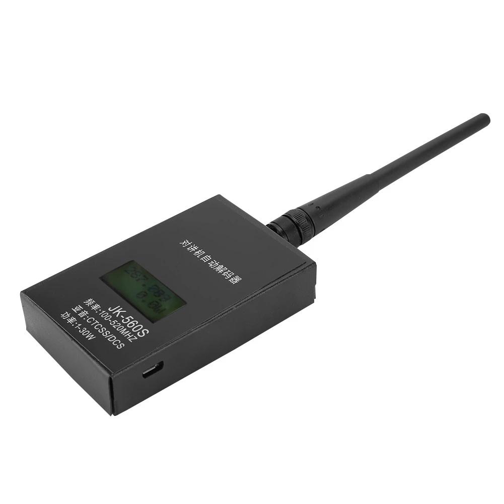 

Frequency Counter JK560S For Baofeng Walkie Talkie Decoder 1-30w 100-520MHz CTCSS/DCS AntenaFrequency Counter