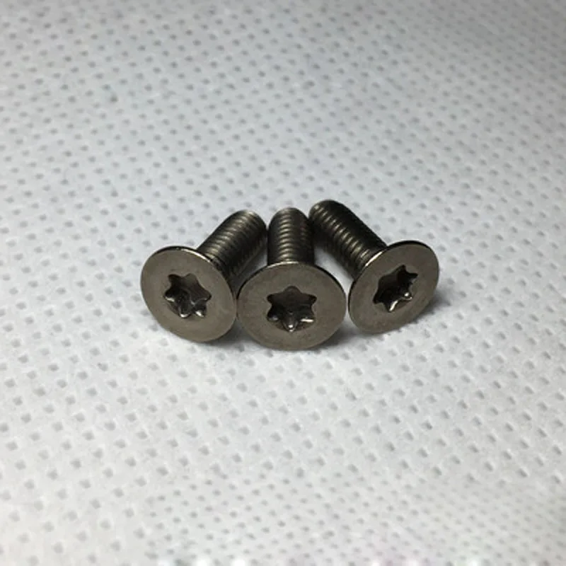 3 шт. Torx Винт M1.6 потайная головка болты GR2/TA2 чистый титан плоская Винты 3-6 мм длина |
