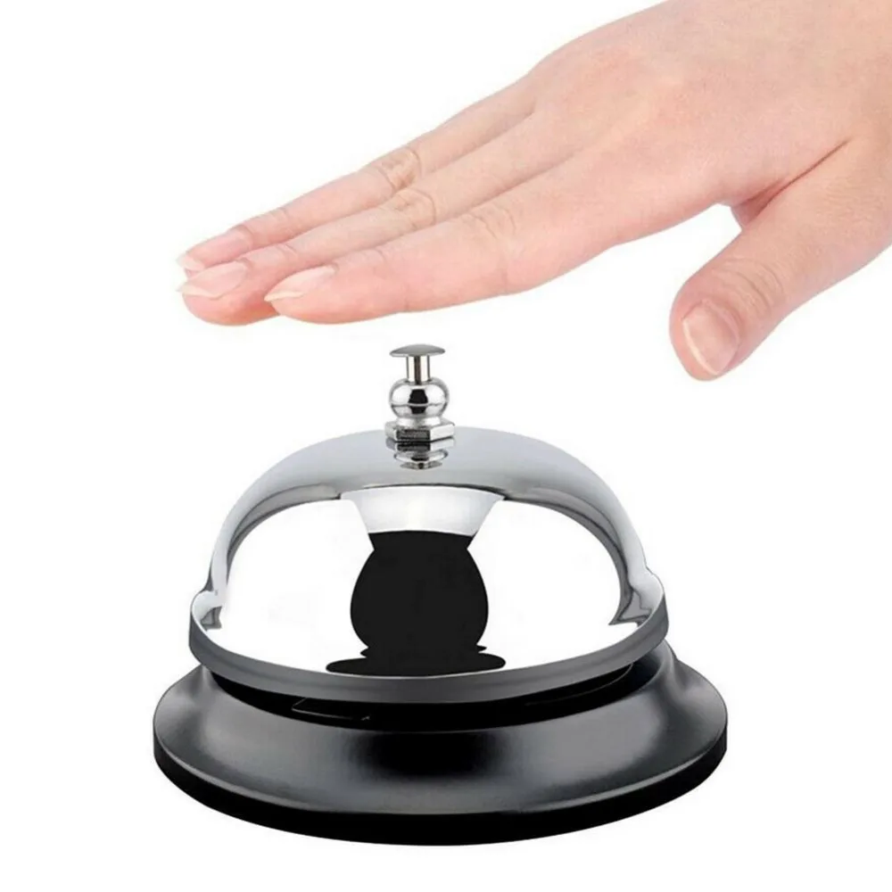 1Pcs New Desk Kitchen Hotel Counter Reception 8.5cm Christmas Craft Cat Bell Restaurant Bar Ringer Call Bell Service Ring