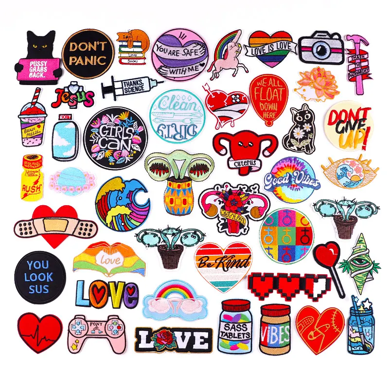 Женская Радужная нашивка волнистые любовь ЛГБТ полосы вышитые нашивки для