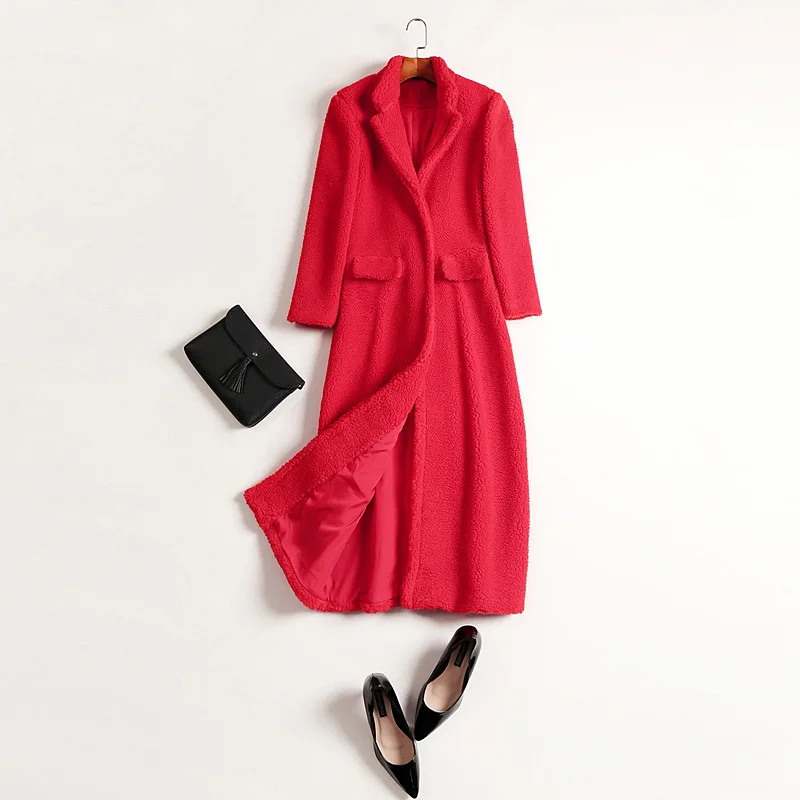 Женская теплая куртка из овечьей шерсти с воротником-стойкой и длинным рукавом |