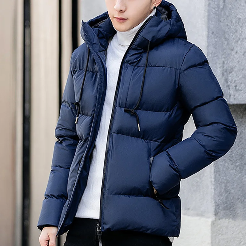 Дропшиппинг зимняя куртка для мужчин теплые парки пальто с капюшоном флисовые