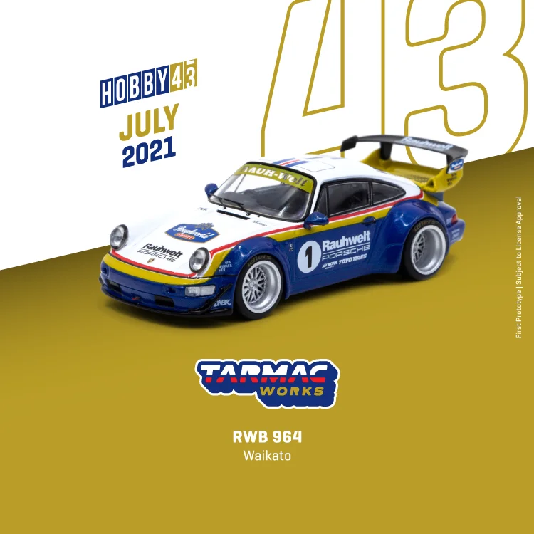 

Tarmac работает 1:43 RWB 964 Waikato литая модель автомобиля