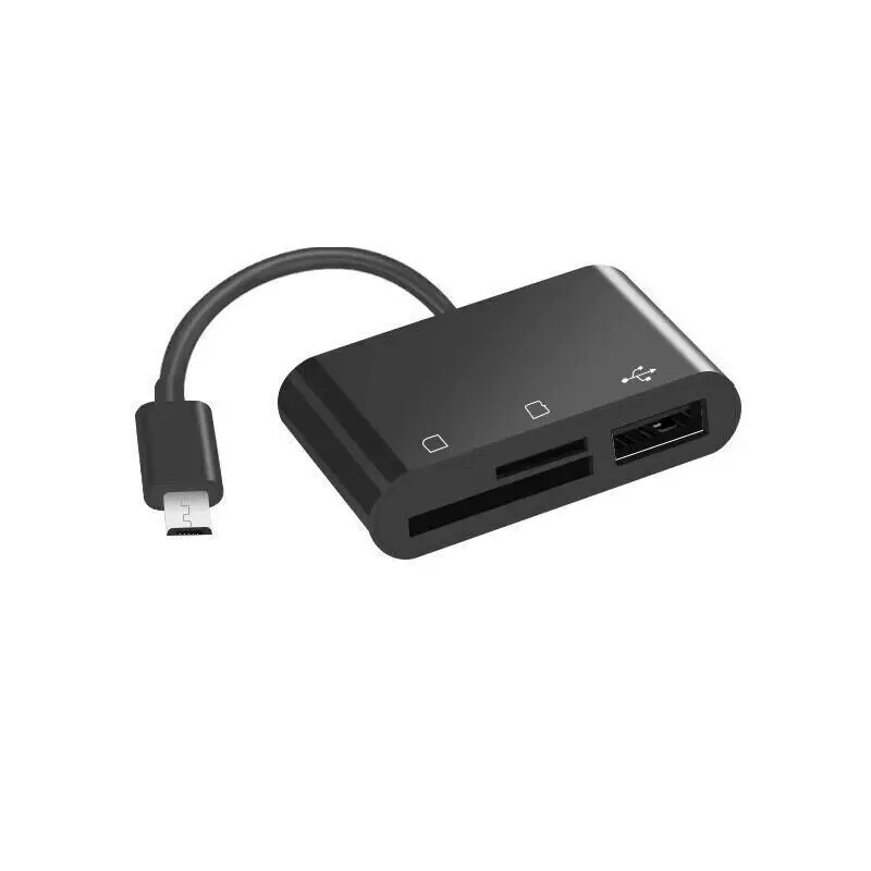 

3 в 1 Micro USB OTG USB 2,0 адаптер SD кард-ридер мобильный телефон клавиатуры