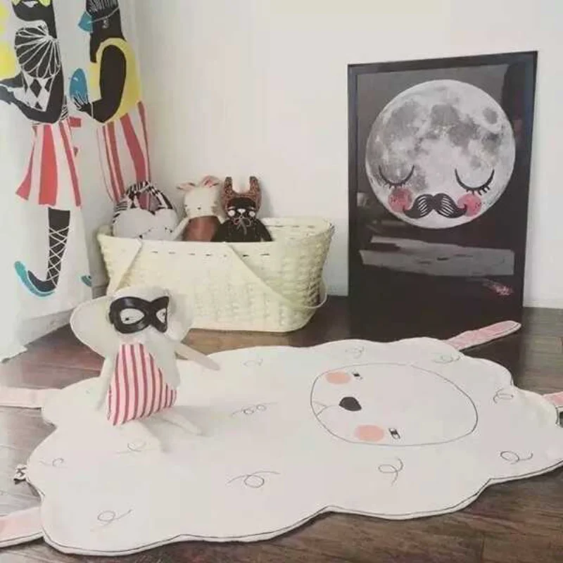 

Baby Play Mat Pad Cotton Soft Infant Crawling Blanket Animal Cute Carpet Floor Rug Kids Children Room Nordic Decor