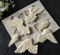 angel wings resin silicone fondant mold for epoxy resin chocolate pastry cake lace aroma stone decoration kitchen baking tools