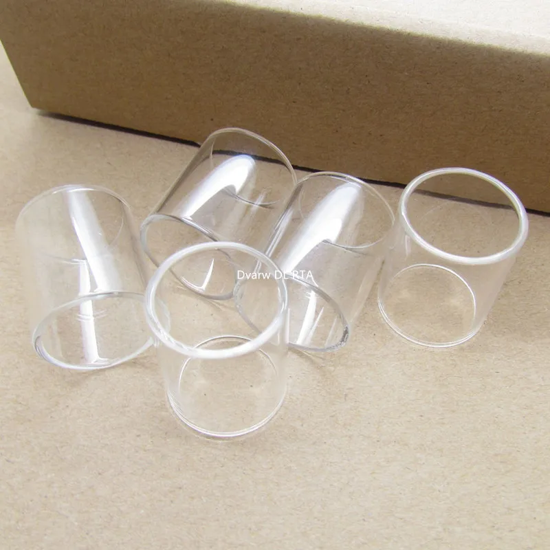 

3PCS High Quality clear Replacement Glass Tube for Dvarw DL RTA 5ml Normal Version/6.5ml Fatboy Version