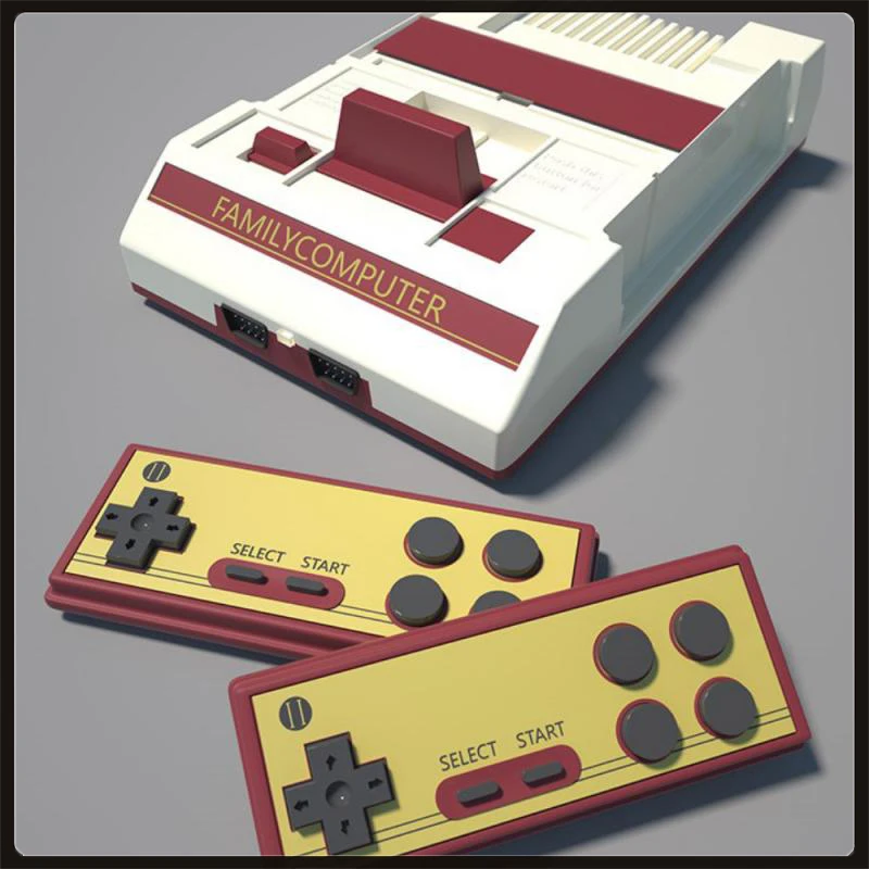 8 Bit Wireless Famicom Classic Console FC Retro Game Card TV Games Player With Two Gamepad | Электроника