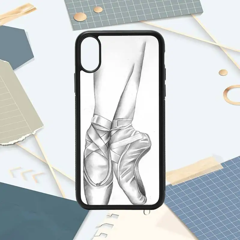 

Ballerina Dance Ballet Girl Shoes Phone Case PC for iPhone 11 12 pro XS MAX 8 7 6 6S Plus X 5S SE 2020 XR