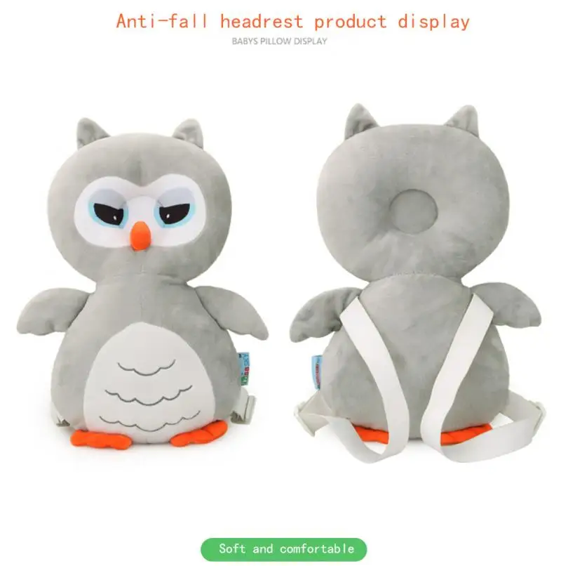 

Защитная Подушка для головы для малышей, Подушка для спины, подушка для защиты спины от повреждений, милая сова, Мультяшные подушки безопасн...
