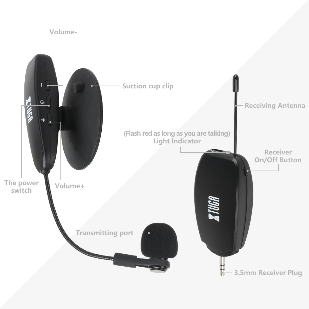 XTUGA KX622 UHF Беспроводной инструментальный микрофон конденсаторный микрофон зажим микрофон гусиная шея для струнного инструмента, для гитары