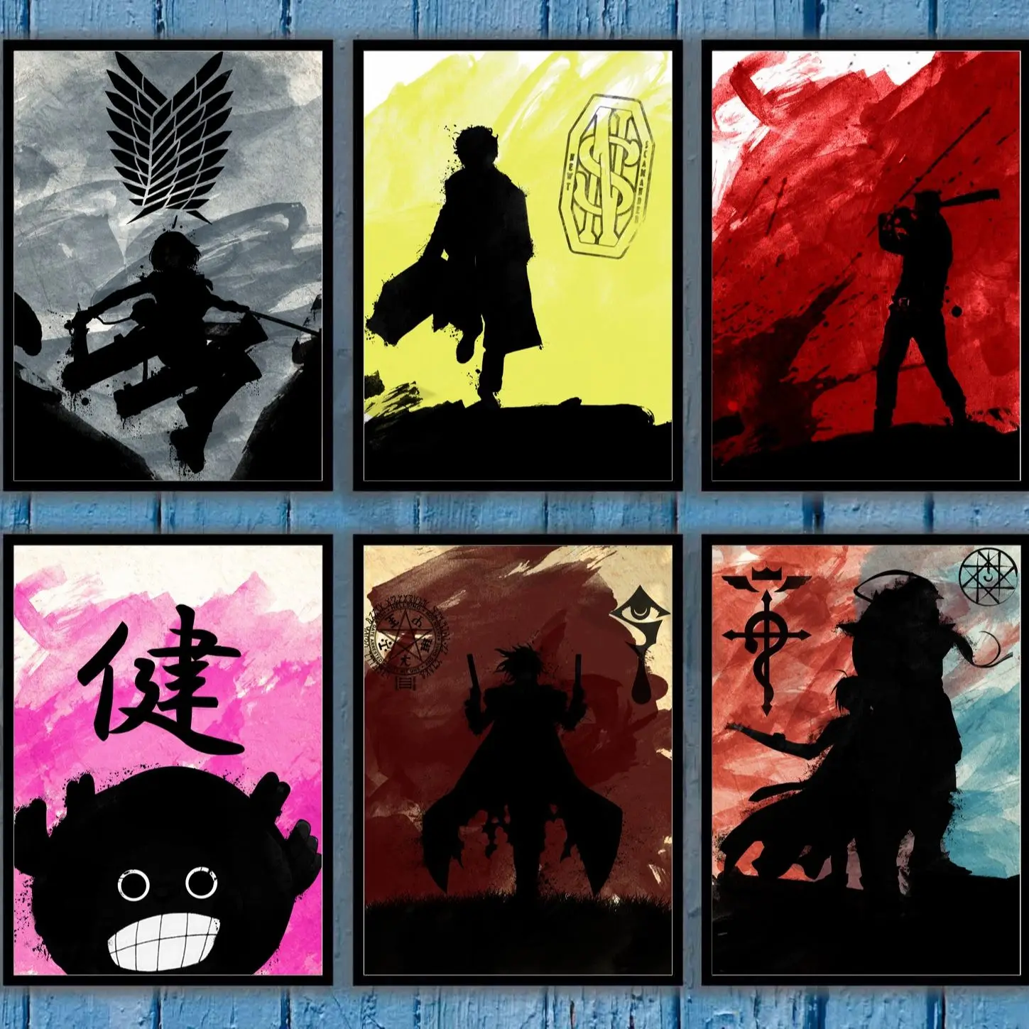 Алмазная картина сделай сам Mikasa Ackerman Scamander Negan Chopper Alucard алхимик киборг будущее