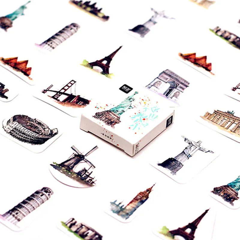 40 шт. детские наклейки на ноутбук чемодан гитару холодильник | Игрушки и хобби