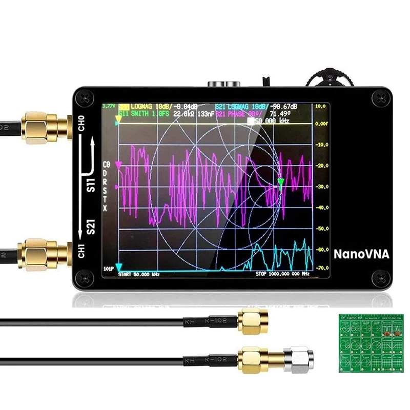 

Векторный анализатор сети Nanovna, пресс-экран Hf, Vhf, Uhf, 50 кГц-900 МГц, антенный анализатор, заряжаемый с радиочастотным демо-комплектом