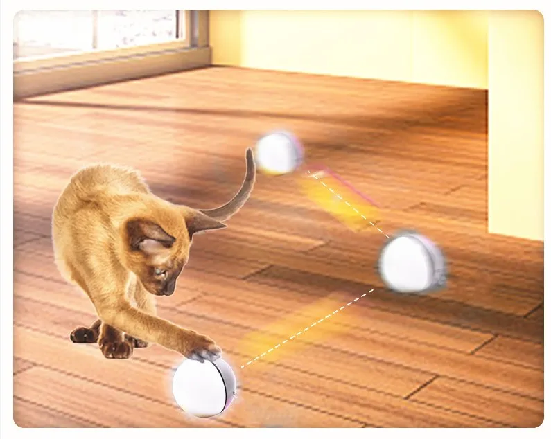 Интерактивная электрическая игрушка для котов шарики кошек с USB зарядкой