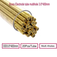 drilling brass electrode tube od3 0400mm length multiholes 20pcs per tube for edm die hole machine