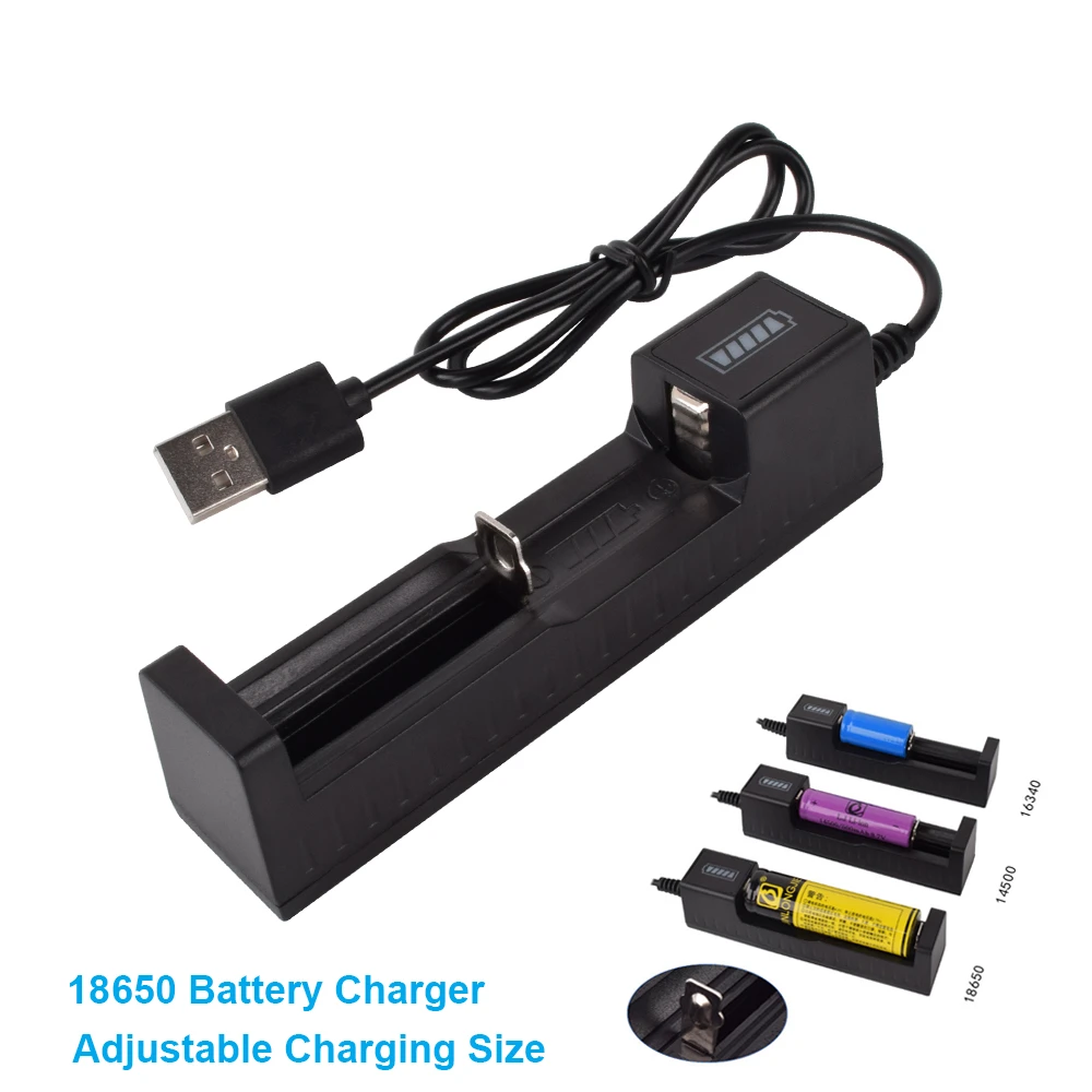 

18650 Battery Charger USB Battery Adapter LED Smart Chargering For Rechargeable Batteries Li-Ion 18650 26650 14500 High Quality