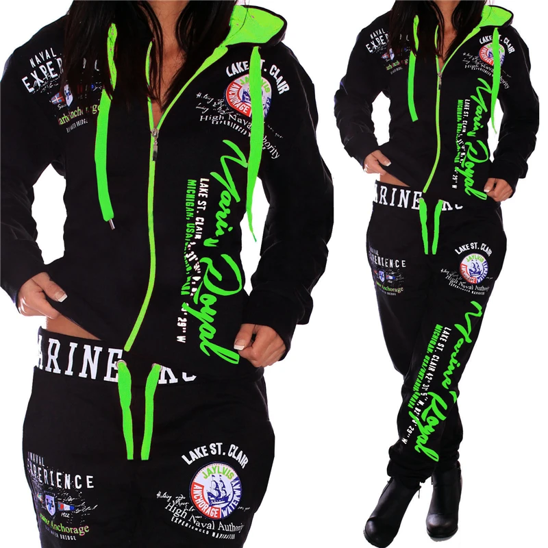 

ZOGAA Women Tracksuit Plus Size S-3XL Women's Casual Sportwear Hooded Sweatshirt and Pants Sets Sweat Suit Matching Set 2020
