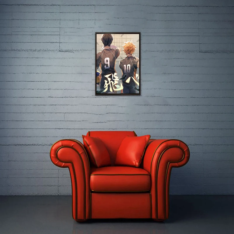 Haikyuu! Аниме постер волейбол мальчик художественная живопись украшение комнаты