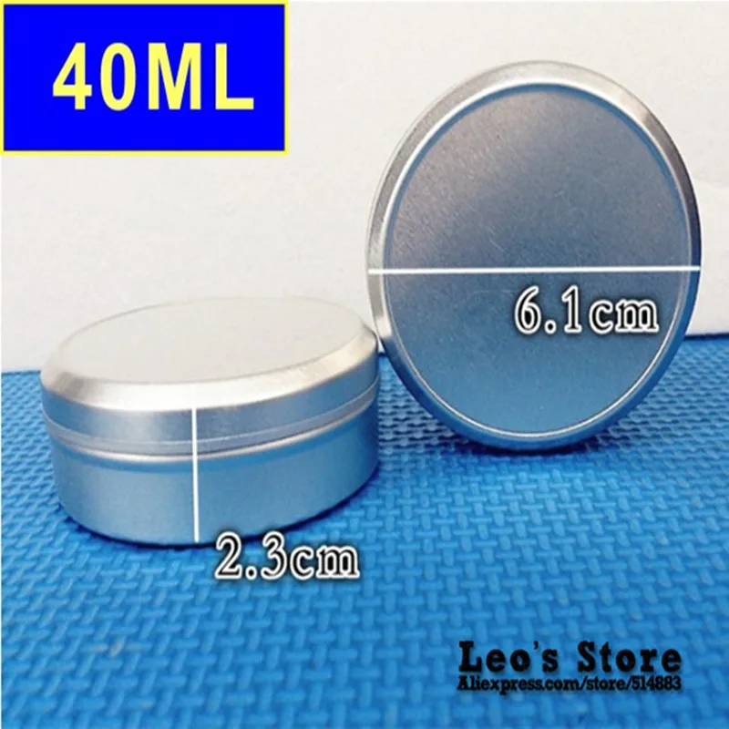 

50pcs 23mmx61mm 40ml Matte Silver Aluminum Foil Jars Cream/Cosmetics Gifts Container Electronic Protect Metal Jar Boxes