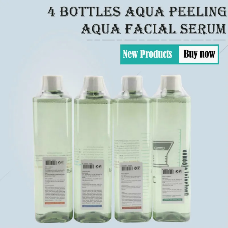 Aqua Peeling Solution 4 Bottles 500Ml Per Bottle Aqua Facial Serum Hydra Facial Serum For Hydro Dermabrasion Fsat Shipping