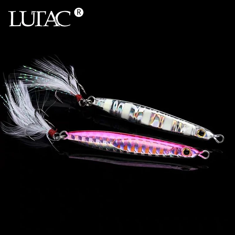 Металлическая длинная приманка для джиггинга LUTAC Тонущая свинцовая рыба