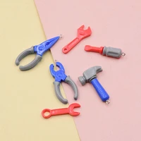 5pcslot resin hammer wrench tool charms pliers pendants charms for necklace bracelets jewelry making diy keychain findings