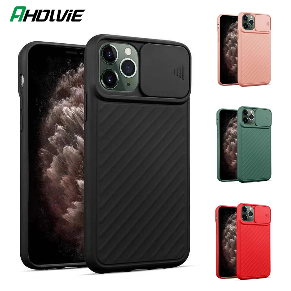 Slide Camera Cover Phone Case For iPhone 11 Pro Max X XR XS 6 6S 7 8 Plus Coque Lens Protection Back Accessories | Мобильные