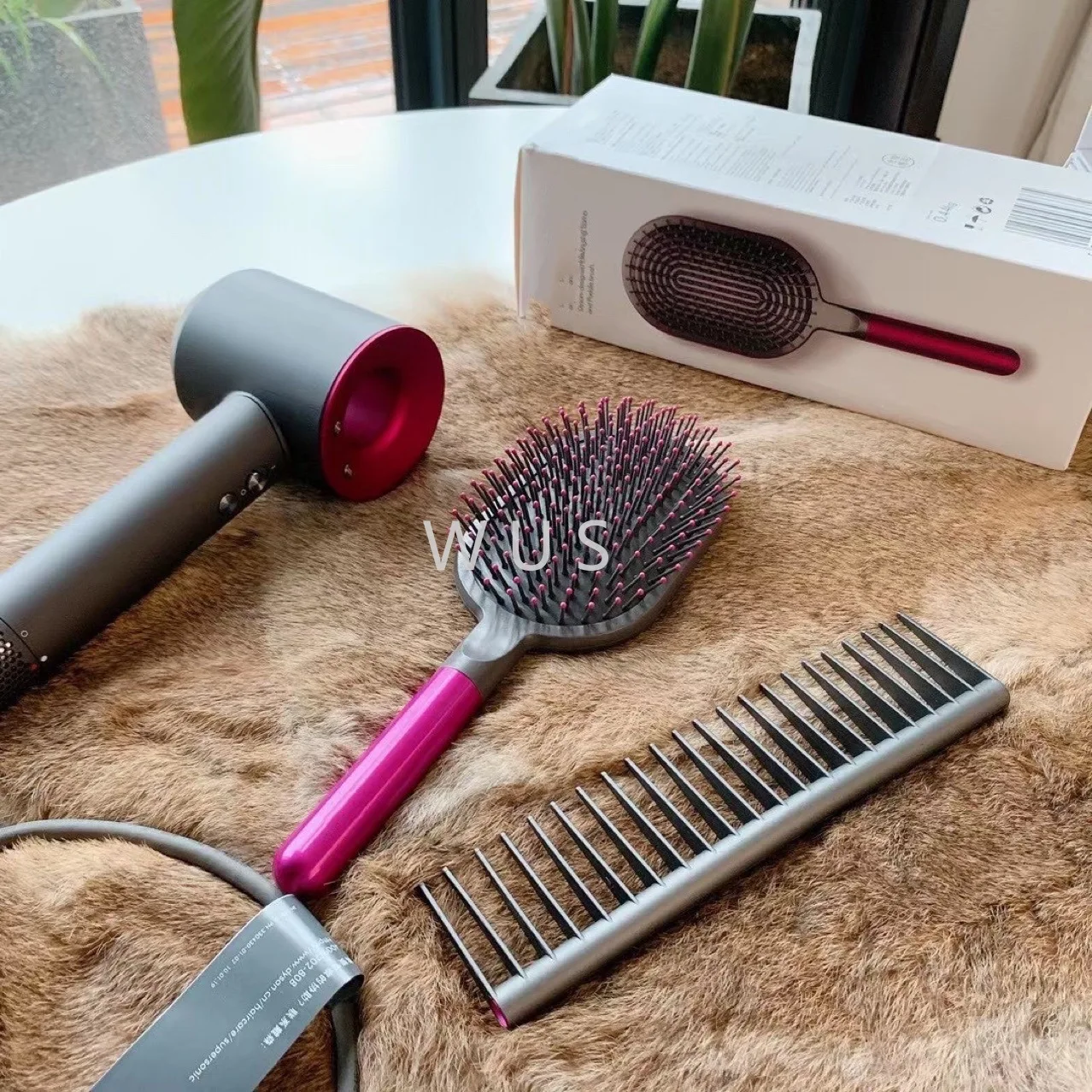 Расческа подушка безопасности для массажа головы щетка волос Dyson влажных