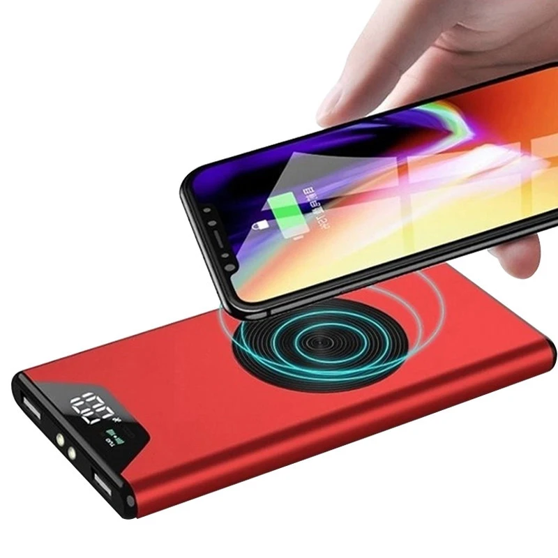 50000mah wireless power bank portable charger digital display 2usb external battery powerbank for xiaomi iphone samsung free global shipping