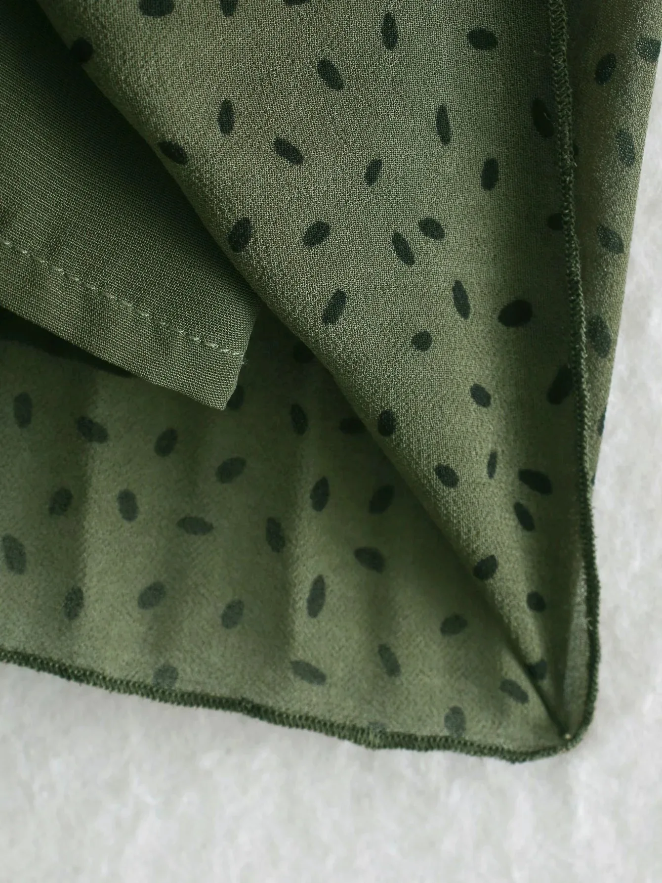 

Polka Dot Print Dress Large Size Women's V-Neck Long Sleeve Matching Belt Fashion High Quality Elegant Pleated Skirt 2021 New