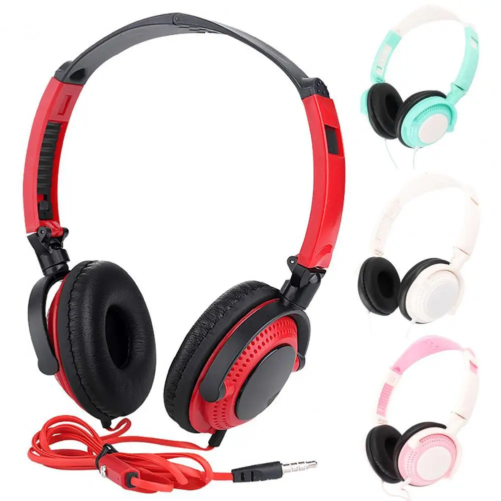 

High-quality 3.5mm Wired Headphone HiFi Stereo Heavy Bass Noise Reduction Phone Headset Online Learning Game Earphones With Mic