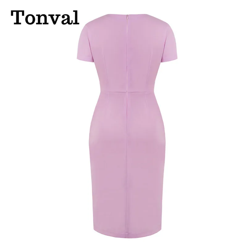 Женское облегающее платье-карандаш Tonval летнее винтажное платье с коротким