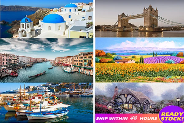 Пазл 500 шт. пазлы для взрослых и детей с рисунком пейзажа обучающие игрушки