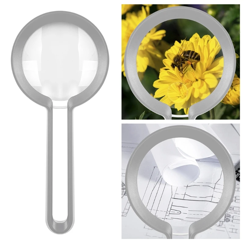 Увеличительное стекло с подсветкой легкий Лупа Ручной увеличительное W/большая