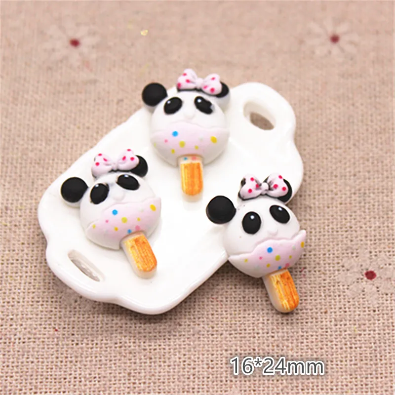 Кавайный Красочный леденец ручной росписи 20 шт. с плоским основанием кабошон