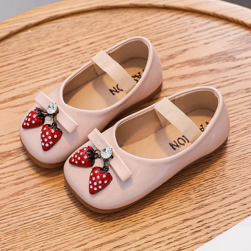 

SKHEK New Style Autumn Toddler Girl Leather/pu Shoes with 3 Colors Girl's Princess Shoes Children Leather Shoes for Girl