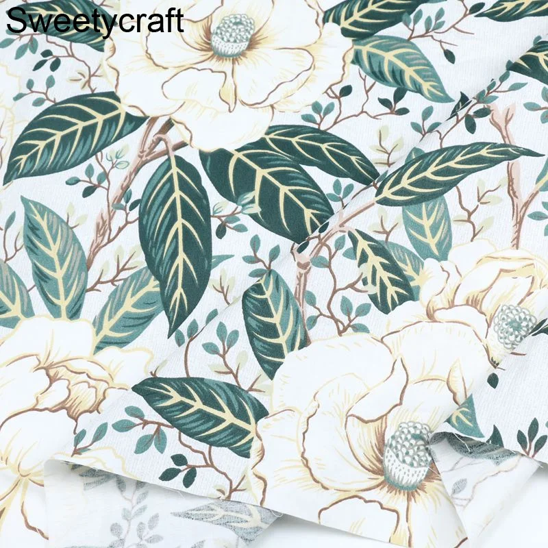 160*50 см ткань цветочный принт 100% хлопок саржа стеганая на половину метра для