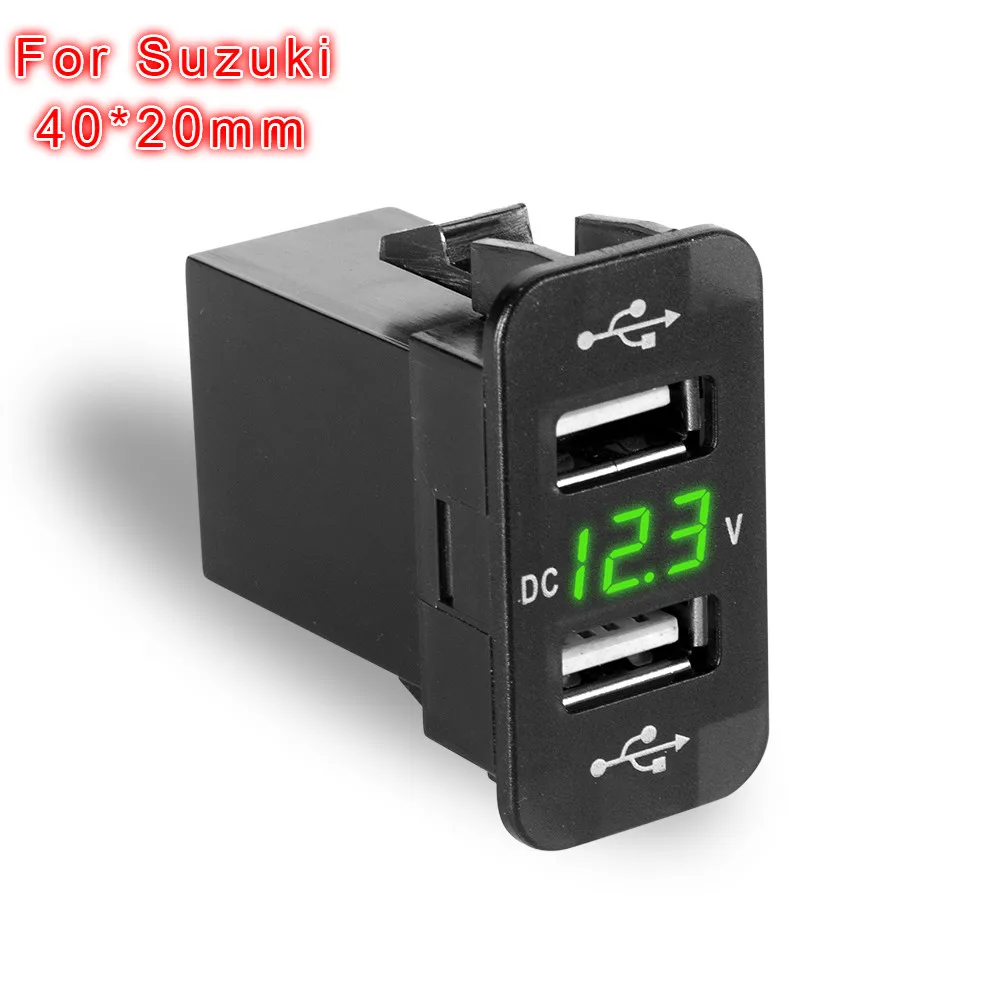 12 В/24 В двойной порт автомобильное usb зарядное устройство для мобильного телефона