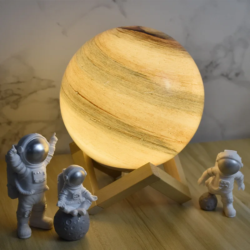 

Night Lights Touch Sensor Light Bedside Lamp USB 3D Print Moon Lamp Lights Bedroom Romantic Table Lamps Color Change Home Decor