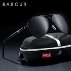 Очки солнцезащитные BARCUR мужские, поляризационные, классические, для вождения, в стиле ретро