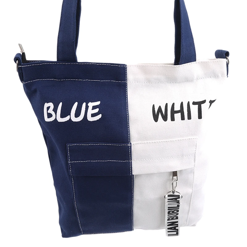 

2020 New Brand Shopping Bag Casual Shoulder Women Vintage Cotton Canvas Simple Large Tote Shopping Beach Bags 6 Color