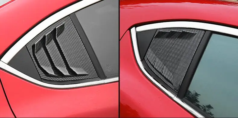 Для Mazda3 Axela 2014-2017 седан ABS затемнения для задних дверей окна жалюзи рама оконный