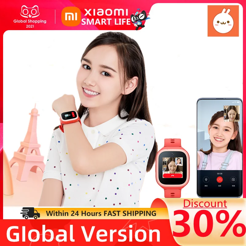 Xiaomi Original Mi Rabbit Children'S Mobile Phone Watch 5c 1.4 Inch Positioning Wif Smart Multi-Function Protective Watch