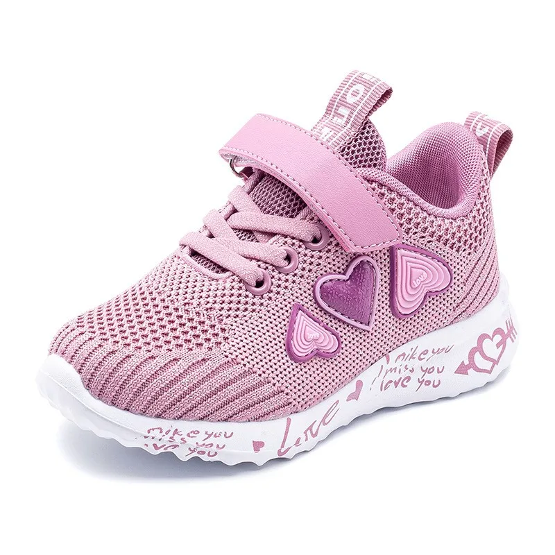 

Children Mesh Casual Shoes Kids Shoes for Girl Light Shoes Girl Sneakers Kids summer Sport Footwear breathable pink flat shoes