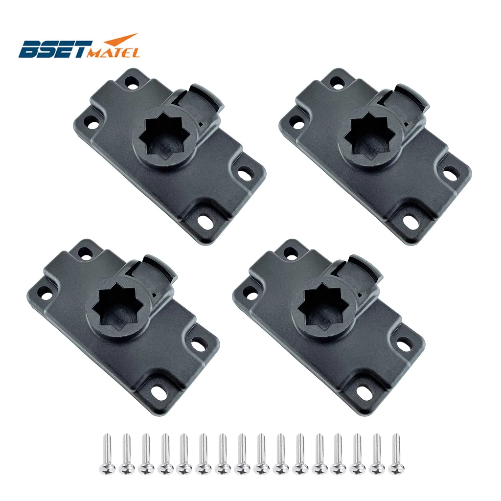 

2PCS Inflatable Kayak Rod Holder Mount Base Boat Marine Sea Canoe Support Holder Pole Rack Fishing Tackle Rod With Screws